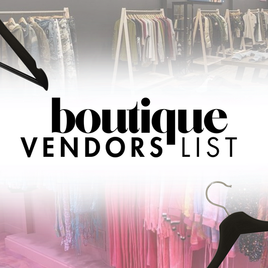 BOUTIQUE VENDOR'S LIST