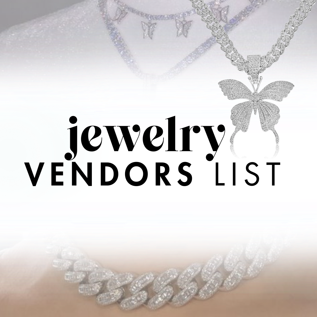 JEWELRY VENDOR'S LIST