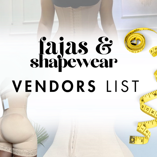 FAJA & SHAPEWEAR VENDOR'S LIST