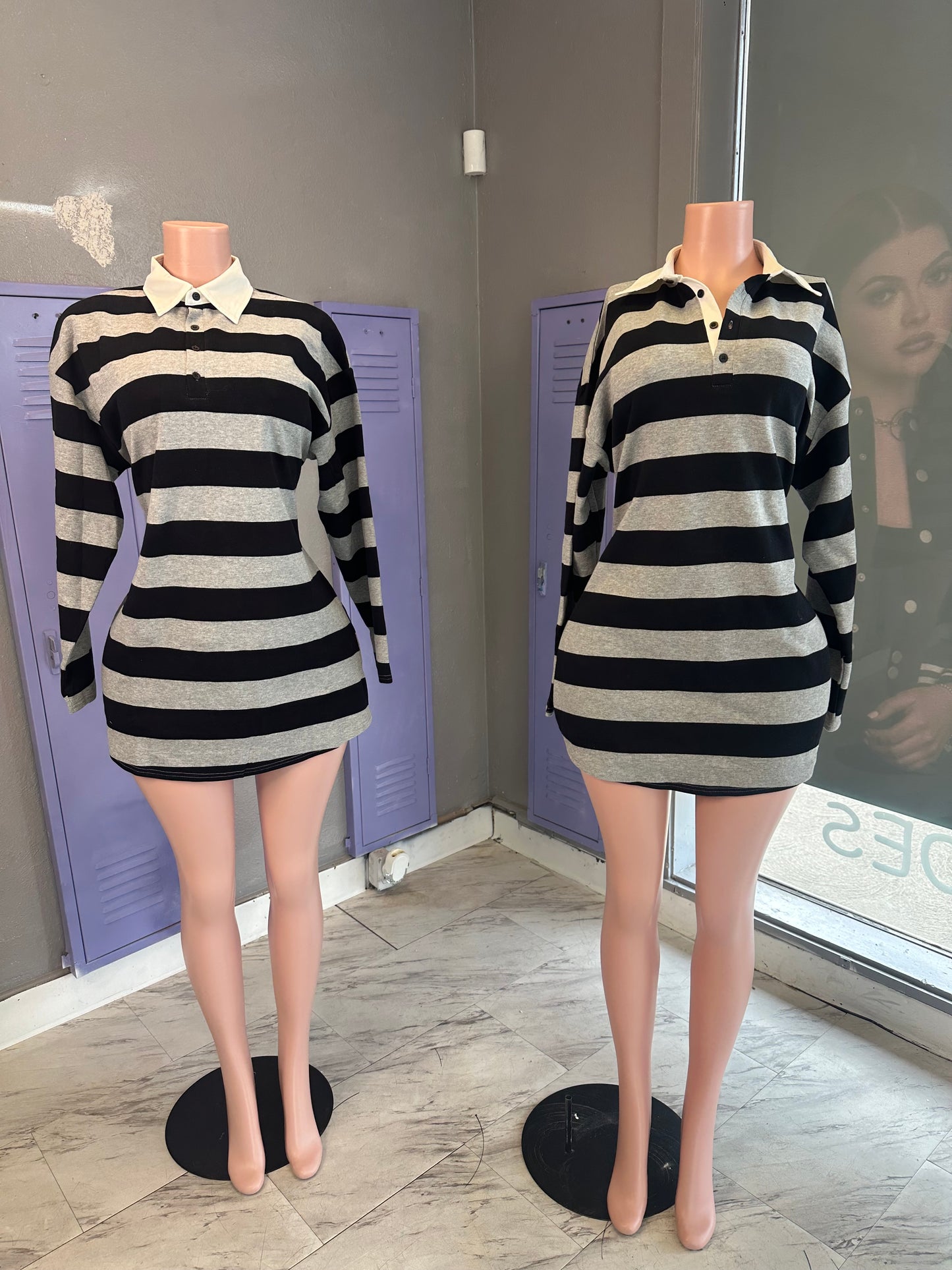 Varsity Lace Up Dress