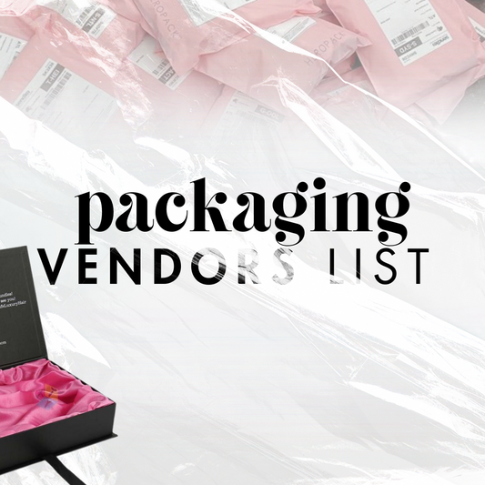 PACKAGING VENDOR'S LIST