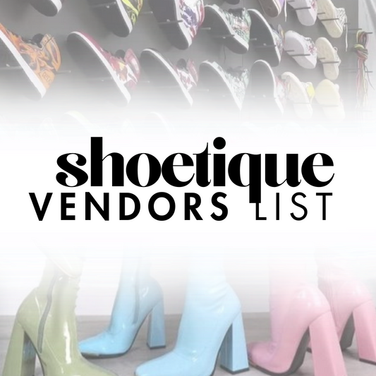 SHOETIQUE VENDOR'S LIST