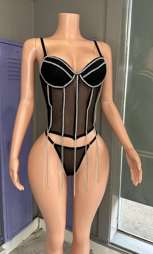 Chain Me Up Corset Set