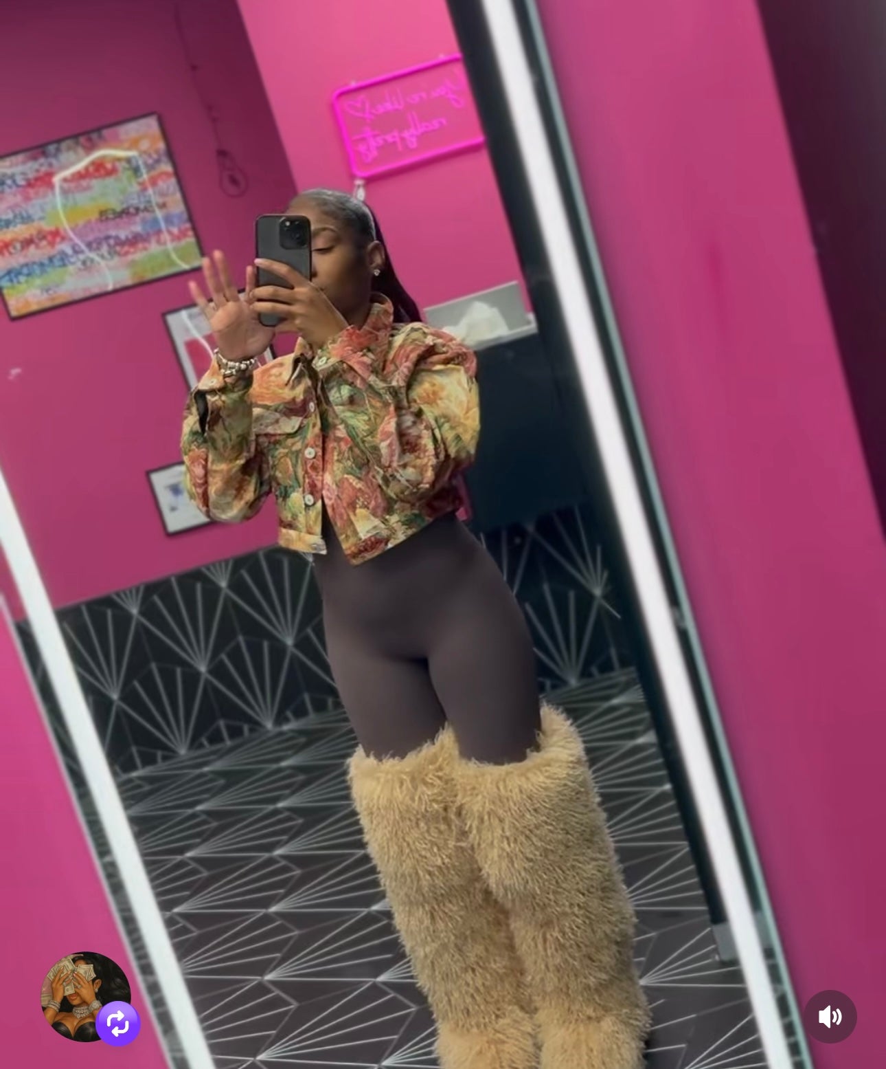 Poodle Mongolian Boots  ( Thigh Highs )