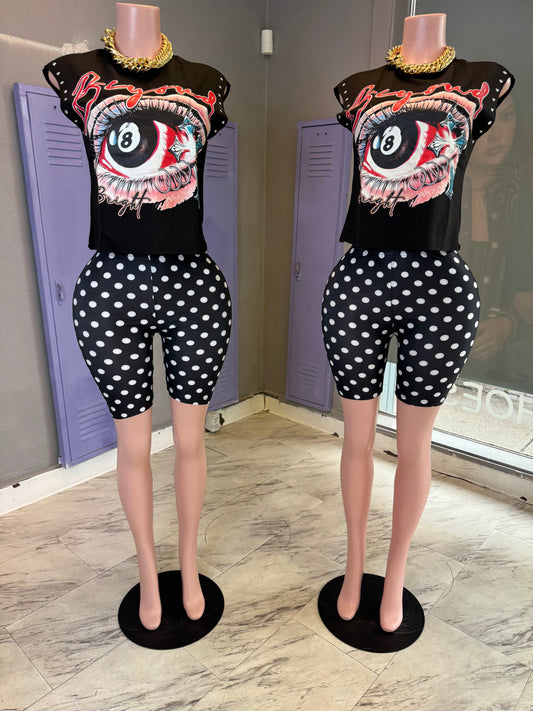 Varisty Polka Dot Set
