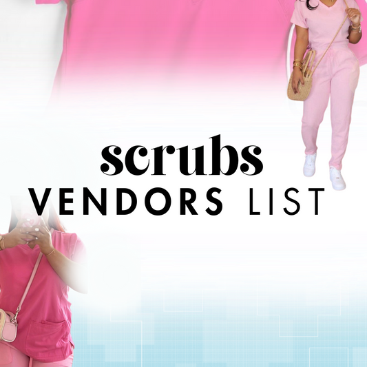 SCRUBS VENDOR'S LIST