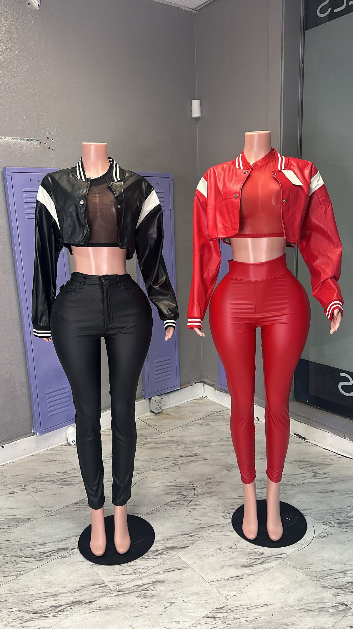 Black Ruby Leather Pants