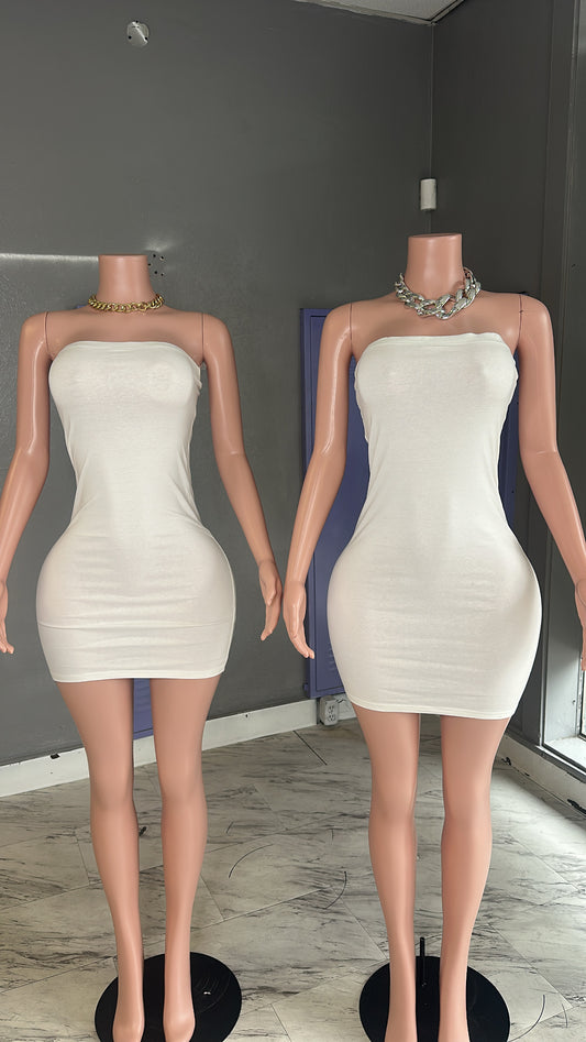White Tube Dress